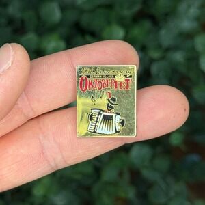 Oktoberfest German Village 10th Anniversary Accordion Pin Brooch